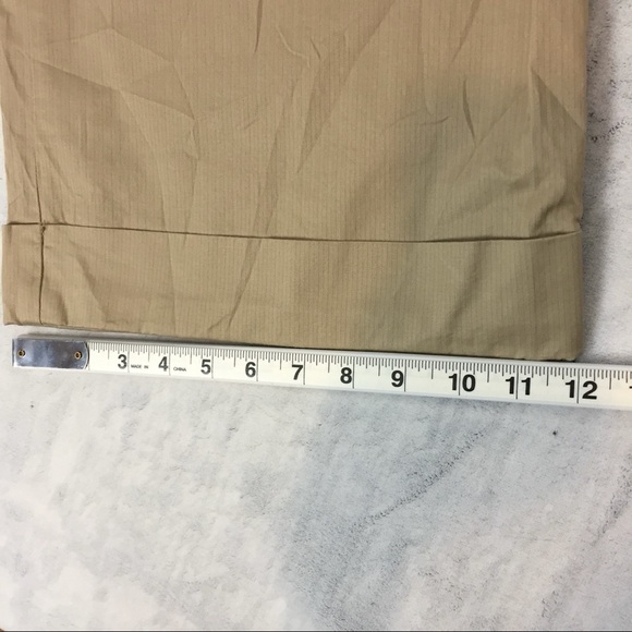 Coldwater Creek NWT Cuffed Pants Womens 14 Beige Pleated Cropped Leg - Picture 13 of 13